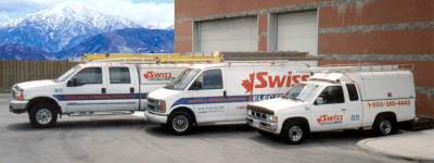 Today Swiss Electric has a smart looking fleet of service vehicles ready to deliver the goods.